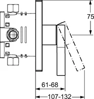 HANSALOFT, Fertigset für Brause-Batterie, 57629003