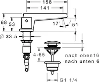 HANSALOFT, Waschtischbatterie, 57682103