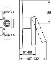 HANSALOFT, Cover part for shower faucet, 57739003