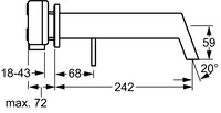 HANSASTELA, Piastra per miscelatore lavabo, 57852171