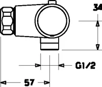 HANSAPRISMA, Shower faucet, 58080001