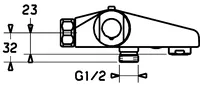 HANSAMICRA, Wannenfüll- und Brausebatterie, 58162001