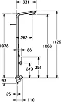 HANSASMARTSHOWER, Shower panel, 58270900