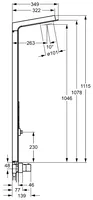 HANSASMARTSHOWER, Shower panel, 58590900