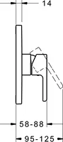 HANSAFORM, Fertigset für Brause-Batterie, 89939003