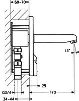 HANSACOBRA, Waschtischbatterie, 230 V, 5180200196