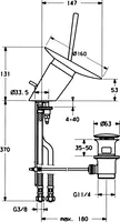 HANSAMURANO, Miscelatore lavabo, 5606320178