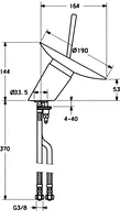 HANSAMURANO, Waschtischbatterie, 5608210178