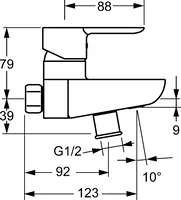 HANSALIGNA, Bath and shower faucet, 067421030056