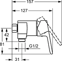 HANSAPRIMO, Shower faucet, 494501030056