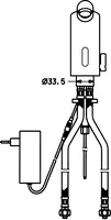 HANSAMEDIPRO, Wastafelkraan, 230 V, 05632200