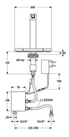 HANSACANYON, Miscelatore lavabo, 07602201