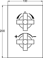 HANSA, Cover part for bath and shower faucet, 08070102