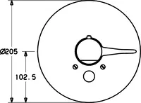 HANSA, Cover part for bath and shower faucet, 08629175