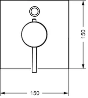 HANSALIVING, Fertigmontageset für Wanne/Brause, 41143562