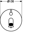 HANSAPUBLIC, Fertigset für Waschtisch-Batterie, 6 V, 41812101