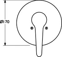 HANSAMEDICA, Piastra per miscelatore doccia, 41859046