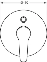 HANSADISC, Cover part for bath and shower faucet, 41869074