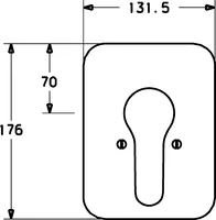 HANSAVANTIS, Cover part for shower faucet, 42619043