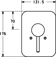 HANSAVANTIS Style, Cover part for shower faucet, 42619047