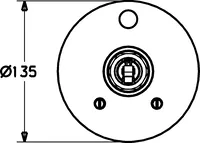 HANSAVAROX, Cover part for bath and shower faucet, 43843000