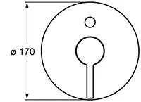 HANSAPINTO, Piastra per miscelatore vasca-doccia, 45269103