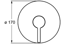 HANSAPINTO, Piastra per miscelatore doccia, 45279103