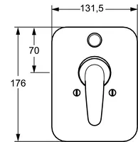 HANSAPICO, Cover part for bath and shower faucet, 46269103