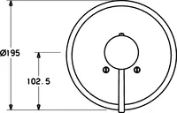 HANSAMURANO, Cover part for shower faucet, 46619041