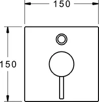 HANSASTELA, Kit de finition bain-douche encastré, 47843051