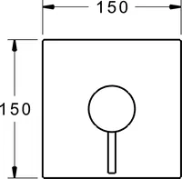 HANSASTELA, Nadomítkový díl podom. sprchové baterie, 47859051