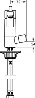 HANSAFORM, Kitchen faucet with dishwasher valve, 49152203