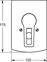 HANSATWIST, Cover part for bath and shower faucet, 49767005