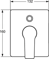 HANSATWIST, Cover part for bath and shower faucet, 49843083