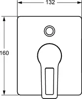 HANSATWIST, Cover part for bath and shower faucet, 49843085