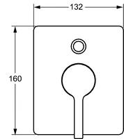 HANSAFORM, Cover part for bath and shower faucet, 49923003