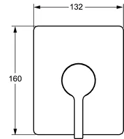 HANSAFORM, Cover part for shower faucet, 49939003