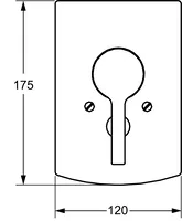 HANSAFORM, Cover part for bath and shower faucet, 49947003