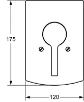 HANSAFORM, Piastra per miscelatore doccia, 49957003