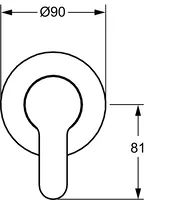 HANSAPRIMO, Cover part for shower faucet, 49997003