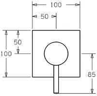 HANSAVANTIS Style, Cover part for shower faucet, 50659007