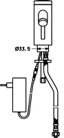 HANSADESIGNO, Umývadlová batéria, 230 V, 51742200