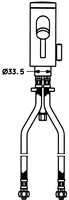 HANSADESIGNO, Waschtischbatterie, 6 V, 51772210