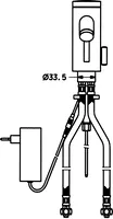 HANSADESIGNO, Wastafelkraan, 230 V, 51792200