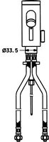 HANSADESIGNO, Waschtischbatterie, 6 V, 51792210