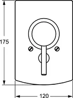 HANSAVANTIS Style, Piastra per miscelatore vasca-doccia, 52607107