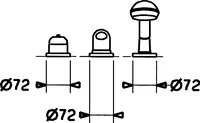 HANSA, Cover part for bath and shower faucet, 5310903092