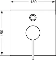 HANSALOFT, Cover part for bath and shower faucet, 57603003