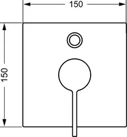 HANSALOFT, Cover part for bath and shower faucet, 57609003