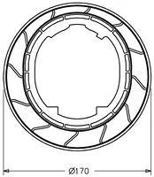 HANSA, Inbouwverlengstuk kompleet, 12 mm, 59913081